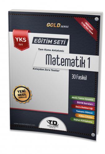 Tandem Akademi Gold Serisi Matematik 1 YKS TYT 30 Fasikül
